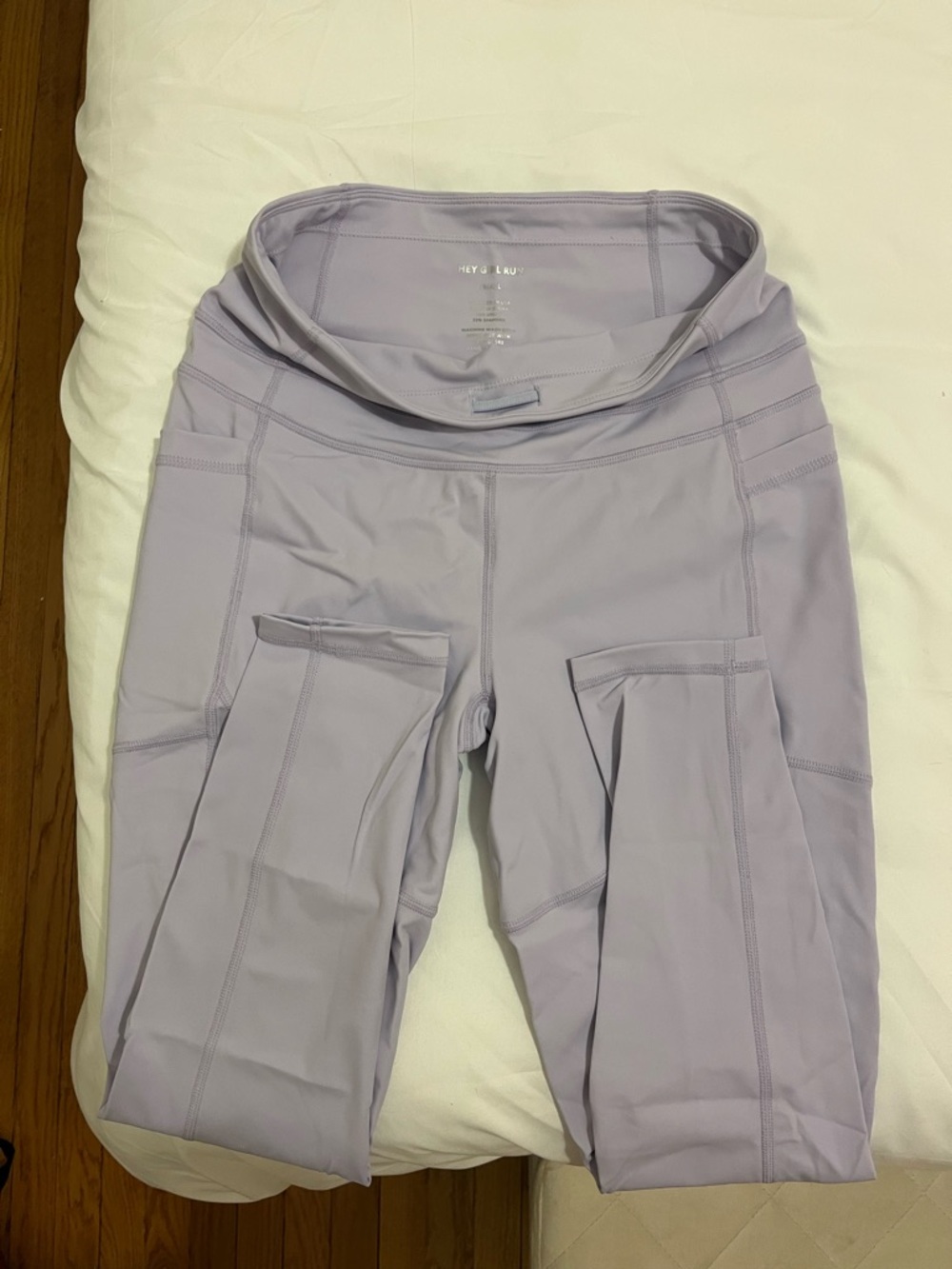 Hey Girl Run Lavender High-Waist Leggings with Pockets